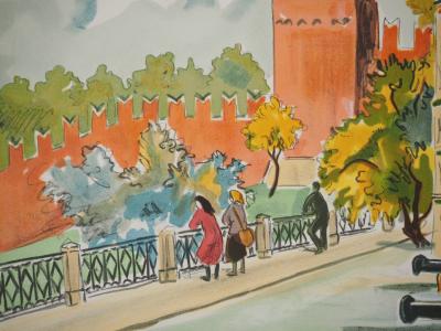Yves Brayer: Russian Architecture, Original signed lithograph 2