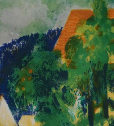 Paul COLLOMB : Chemin en été, Lithographie originale signée 2