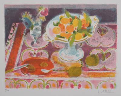 Paul COLLOMB: The Indian Tablecloth, Original signed lithograph 2