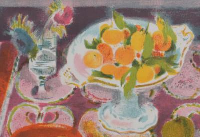 Paul COLLOMB: The Indian Tablecloth, Original signed lithograph 2