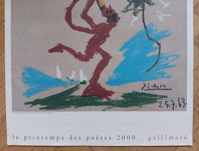 Pablo Picasso - Affiche originale Le Printemps des Poètes - 2000 2