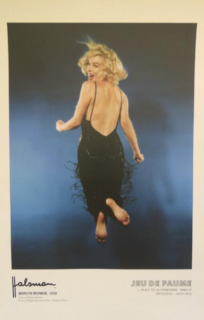 Philippe Halsmann - Affiche originale d’exposition - Marilyn Monroe Paris - 2016 2