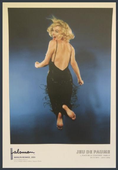 Philippe Halsmann - Affiche originale d’exposition - Marilyn Monroe Paris - 2016 2