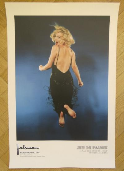 Philippe Halsmann - Affiche originale d’exposition - Marilyn Monroe Paris - 2016 2
