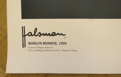 Philippe Halsmann - Affiche originale d’exposition - Marilyn Monroe Paris - 2016 2