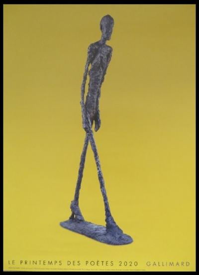 Alberto Giacometti - Affiche originale - Le printemps des poètes - 2020 2