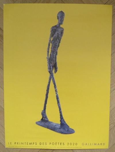 Alberto Giacometti - Affiche originale - Le printemps des poètes - 2020 2
