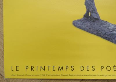 Alberto Giacometti - Affiche originale - Le printemps des poètes - 2020 2
