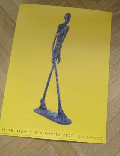 Alberto Giacometti - Affiche originale - Le printemps des poètes - 2020 2