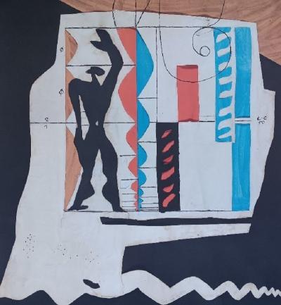 Le Corbusier - Affiche originale d’exposition - Le Modulor - Centre Pompidou - Paris - 2015 2