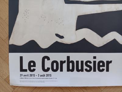 Le Corbusier - Affiche originale d’exposition - Le Modulor - Centre Pompidou - Paris - 2015 2
