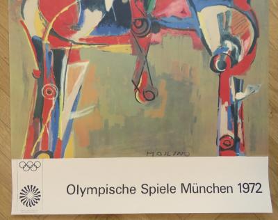 Marino MARINI - Affiche originale Jeux Olympiques - Munich - 1972 2