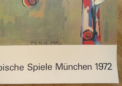 Marino MARINI - Affiche originale Jeux Olympiques - Munich - 1972 2