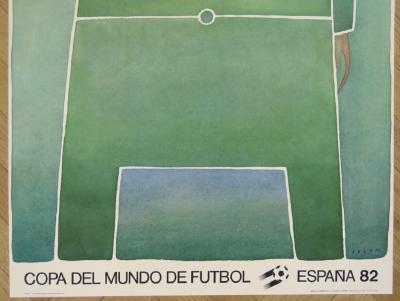 Jean Michel FOLON - Affiche originale en lithographie- Coupe du Monde de Football Espagne - 1982 2