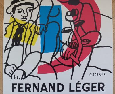 Fernand Leger - Affiche lithographique originale - Festival Lyon - Charbonnières - Mourlot - 1955 2