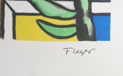 Fernand LEGER : Les constructeurs au palmier, Lithographie signée 2