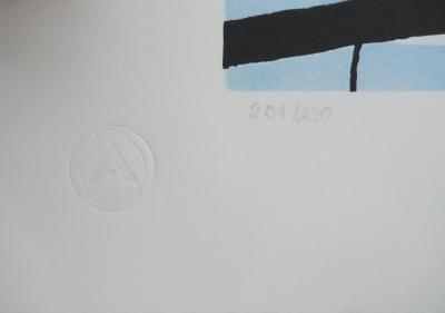 Fernand LEGER : Les constructeurs saluant, Lithographie signée 2