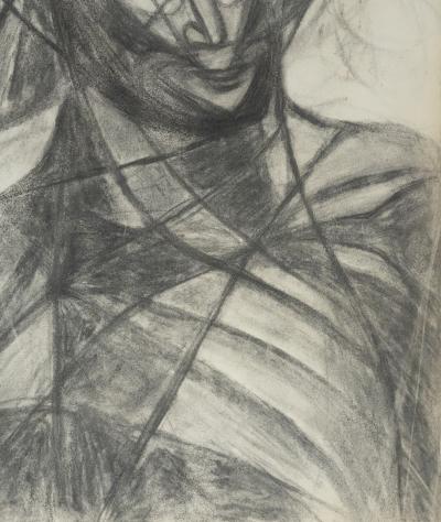 Marcel MOULY - Figure au chapeau - Dessin original 2