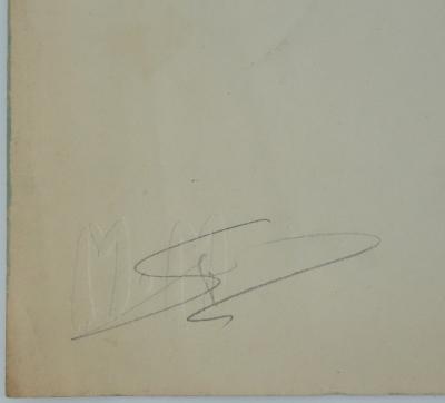 Marcel MOULY - Figure au chapeau - Dessin original 2