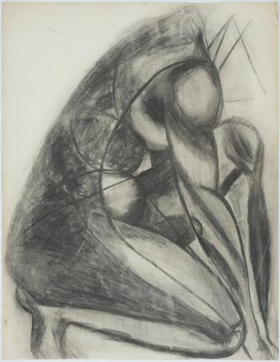 Marcel MOULY - Etude de nu - Dessin original 2