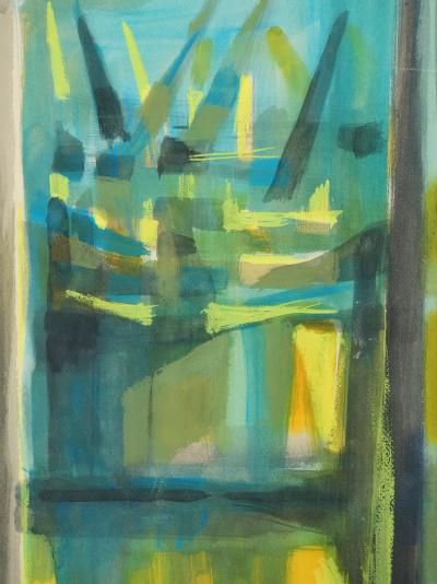 Marcel MOULY - Vue sur le port - Gouache originale signée 2