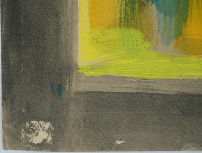 Marcel MOULY - Vue sur le port - Gouache originale signée 2