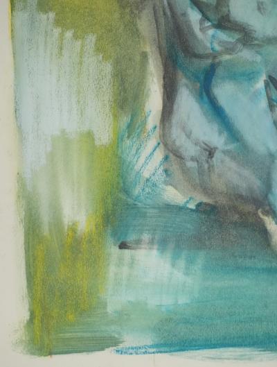 Marcel MOULY - Embracing Couple - Original signed gouache 2