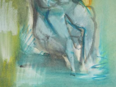 Marcel MOULY - Embracing Couple - Original signed gouache 2