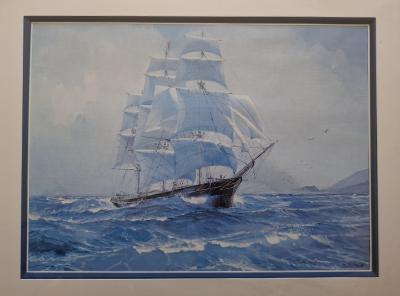 Marin MARIE - La Paulista, vers 1930, estampe encadrée 2