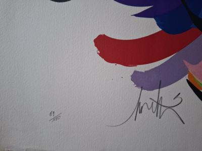 Raymond MORETTI - Composition, Signed and Numbered Colour Lithograph 2