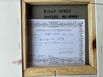 Eliot NYLS - Voiles au port, 2024, acrylique sur toile 2