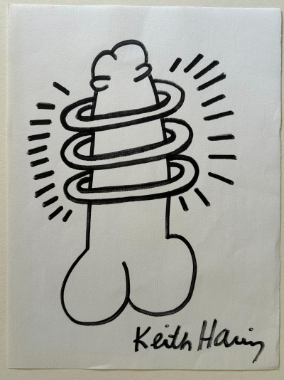 Keith Haring (Attribué à ) - Sans titre , 1988 - Dessin 2
