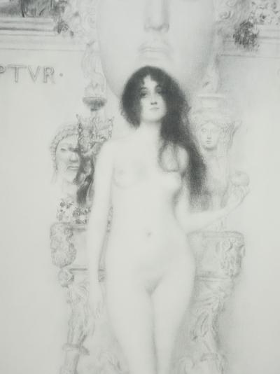 Gustav KLIMT : L’allégorie de la sculpture, Lithographie signée 2