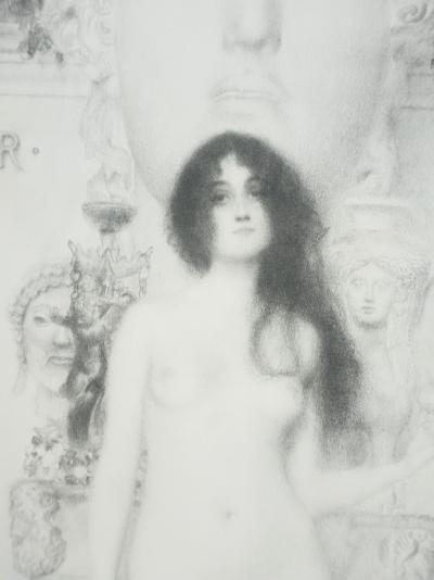 Gustav KLIMT : L’allégorie de la sculpture, Lithographie signée 2