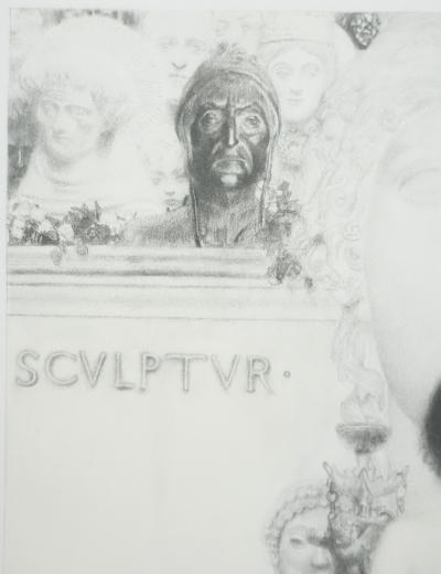 Gustav KLIMT : L’allégorie de la sculpture, Lithographie signée 2