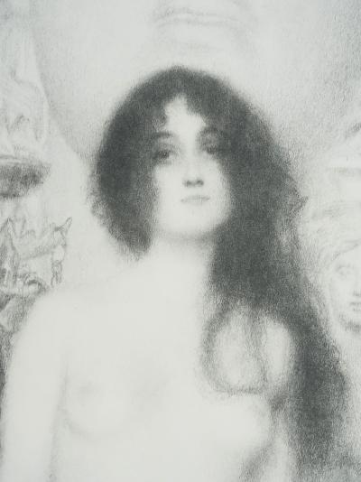 Gustav KLIMT : L’allégorie de la sculpture, Lithographie signée 2