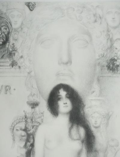 Gustav KLIMT : L’allégorie de la sculpture, Lithographie signée 2