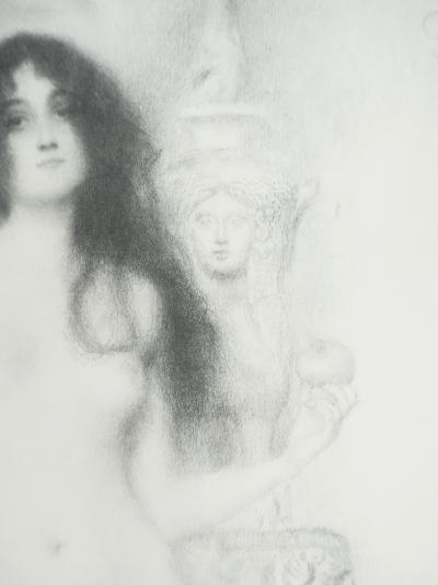 Gustav KLIMT : L’allégorie de la sculpture, Lithographie signée 2
