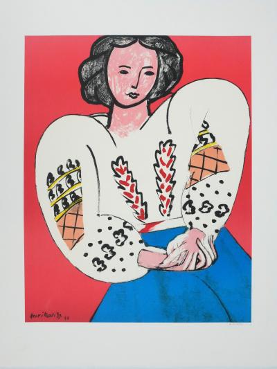 Henri MATISSE : La blouse roumaine, Lithographie signée 2