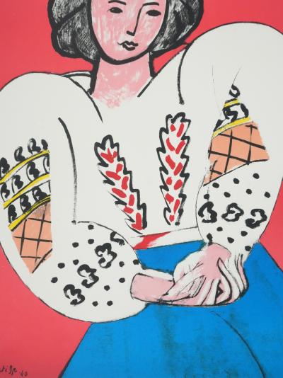 Henri MATISSE : La blouse roumaine, Lithographie signée 2