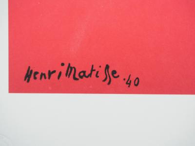 Henri MATISSE : La blouse roumaine, Lithographie signée 2
