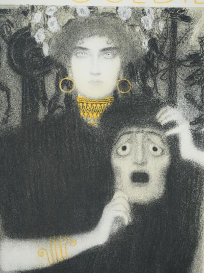 Gustav KLIMT : Tragédie, Lithographie signée 2