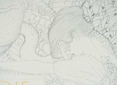 Gustav KLIMT : Tragédie, Lithographie signée 2