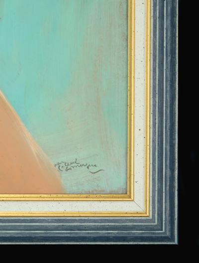 Jean-Gabriel Domergue (1889-1962) - Marie Chantal - Óleo sobre madera prensada, firmado 2