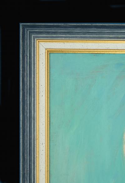 Jean-Gabriel Domergue (1889-1962) - Marie Chantal - Óleo sobre madera prensada, firmado 2