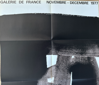 Pierre Soulages - Original exhibition poster - "Bronzes and paintings" - 1977 2