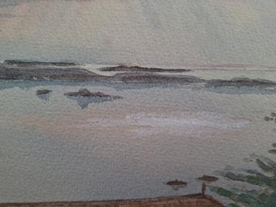 Maurice CHATAIGNIER - Chausey, Watercolor on cardboard 2