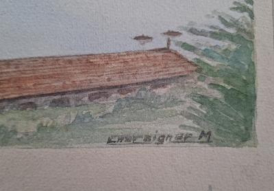 Maurice CHATAIGNIER - Chausey, Watercolor on cardboard 2