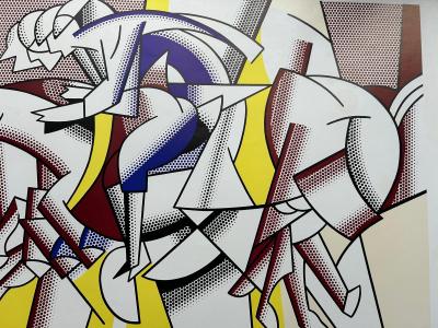 Roy Lichtenstein - The Red Horsemen, Los Angeles Olympic Games 1984, Original lithograph poster 2