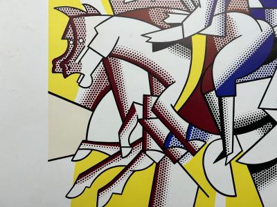 Roy Lichtenstein - The Red Horsemen, Los Angeles Olympic Games 1984, Original lithograph poster 2